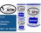Preview: Ford, Ultra Blue Metallic, MM / 35 / M6459: 500ml Lackdose + 500ml Klarlack + 250ml Härter - Set, von ATW Autoteile West.